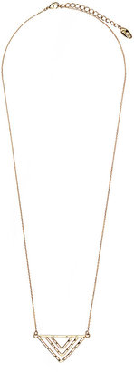 Orelia **Hammered Triangle Long Necklace