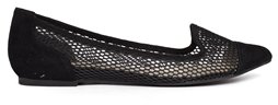 Aldo Nerawiel Black Mesh Slipper Flat Shoes