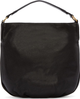 Marc by Marc Jacobs Black Grained Leather Hillier Hobo Bag