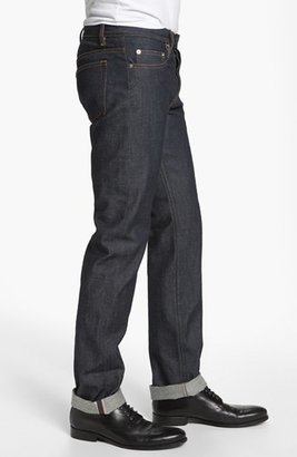 A.P.C. 'Petit New Standard' Slim Straight Leg Selvedge Jeans (Indigo)