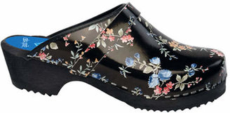 Cape Clogs Women's Zen Blossom - Black/Multi Orthopedic Shoes