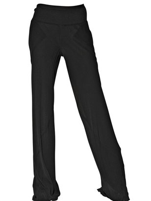 Rick Owens Bias-Cut Silk Georgette Trousers