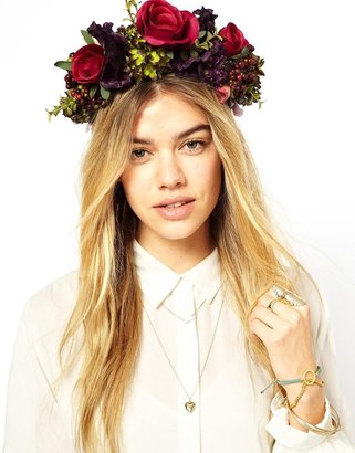 Rock 'N Rose Agnes Oversized Floral Berry Headband