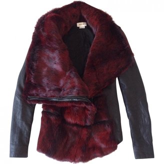 Helmut Lang fur+leather  coat