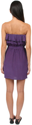 Amanda Uprichard Key Print Dress in Purple