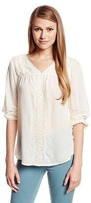 Lucky Brand Women's Madelynn Embroidered Top