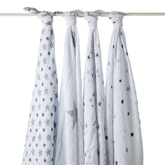 Aden Anais Aden and Anais - Muslin Swaddling Wraps - 4 Pack - Twinkle