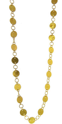 Gurhan Gold Flake Circle and Link Necklace - 18"