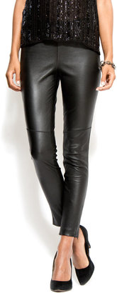 MANGO Leather trousers