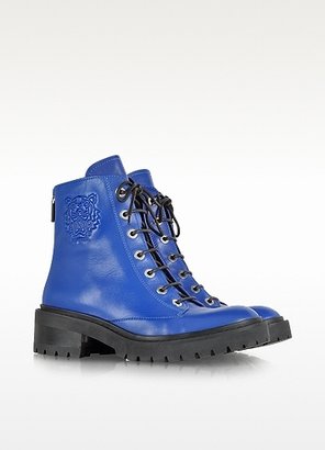 Kenzo Blue Nappa Leather Tiger Boot