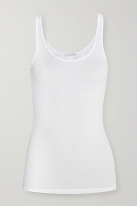 James Perse The Daily Ribbed Stretch-cotton Tank - White