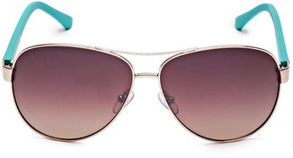 GUESS Color-Pop Aviator Sunglasses
