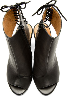 Jeffrey Campbell Black Cut-Out Quincy Ankle Boot