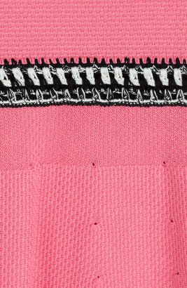 Paule Ka Crochet Knit Stretch Dress