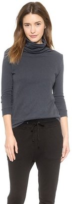 James Perse Soft Funnel French Terry Top
