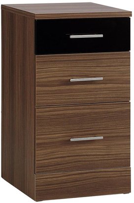 Consort Furniture Limited Eclipse Ready Assembled 3-Drawer Bedside Cabinet