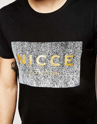 B.young Nicce London T-shirt with Curved Print Exclusive to ASOS