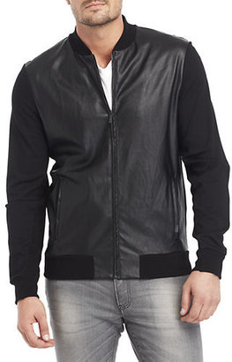 Kenneth Cole New York Coated Zip Up Jacket
