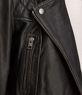 AllSaints Cargo Leather Biker Jacket