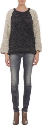 IRO Loopy Knit Raglan-Sleeve Sweater