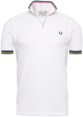 Fred Perry Bradley Wiggins Champion Tipped Cycling Shirt
