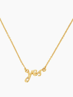 Kate Spade Say yes necklace