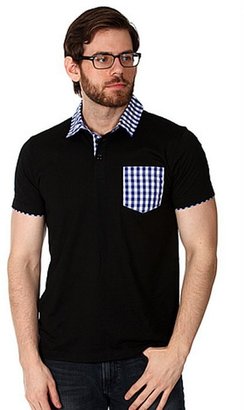 Filthy Etiquette Men's Solid Polo Shirt in Black, x-large
