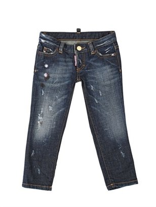 DSquared 1090 Dsquared2 - Slim Fit Washed Cotton Denim Jeans