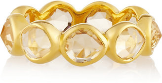 Monica Vinader Siren Eternity gold-plated citrine ring