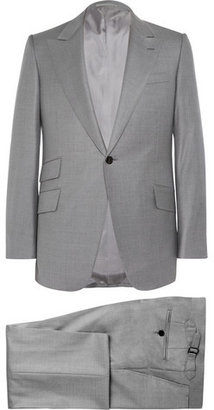 Huntsman Grey Slim-Fit Wool Suit