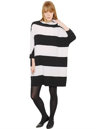 Gianluca Capannolo Mina Striped Merino Wool Sweater Dress