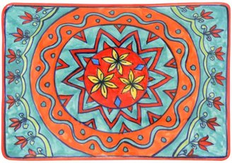 Hamam Royal Aztec Turquoise Rectangular Platter