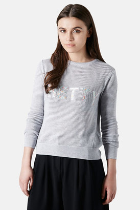 Topshop 'Pretty' Open Stitch Sweater