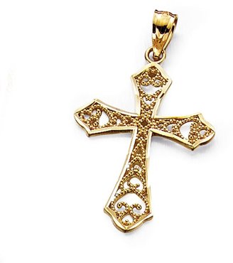 Tradition®/MD 10K Gold Filigree Cross Charm