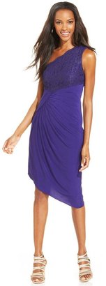 JS Boutique One-Shoulder Lace Dress