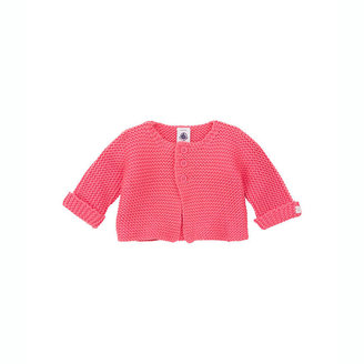 Petit Bateau Unisex Baby Cardigan In Garter Stitch Knit