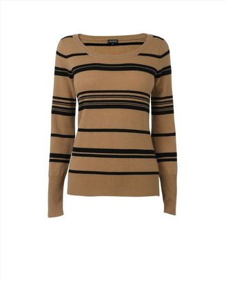 Jaeger Wool Cashmere Striped Sweater