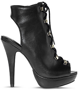 JCPenney Olsenboye Extra Lace-Up High Heel Booties
