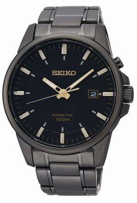 Seiko Men's Gunmetal Round Dial Watch Ska531p1
