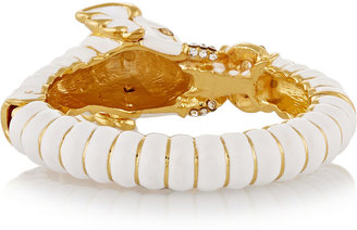 Kenneth Jay Lane Gold-plated enamel bracelet