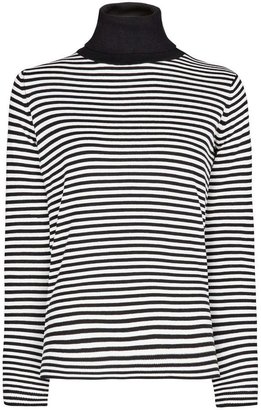 MANGO Striped turtleneck sweater