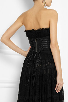 Dolce & Gabbana Grosgrain and satin corset belt