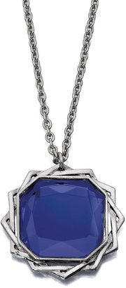 Fiorelli Silver Plated Blue Crystal Pendant