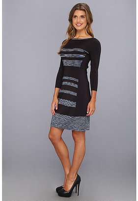 Jessica Simpson Long Sleeve Stripe Sweater Dress with Back Cut Out