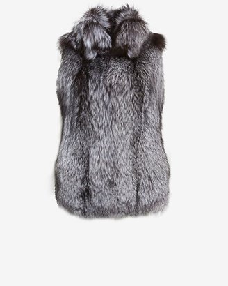 Yves Salomon Silver Fox Fur Vest