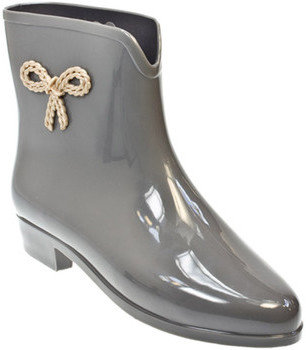 mel Boot Women Grey Ankle Bow Boots Grey