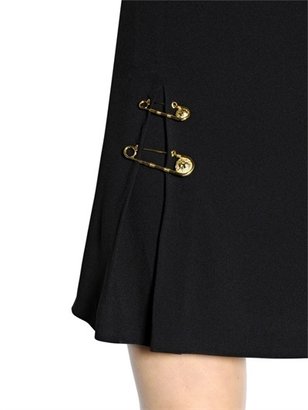 Versus Safety Pin Viscose Crepe Skirt