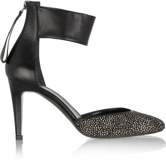 Pierre Hardy Printed calf hair and leather pumps