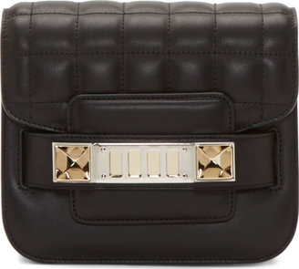 Proenza Schouler Black Leather New Lamm Quilted Bag