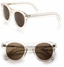 clear 51MM Round Sunglasses